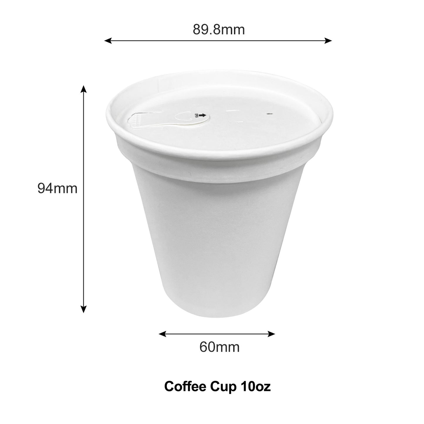 4/8/10/12/16/20oz White Paper Lid for Hot Coffee Cup- Carton of 1000 - KIS PAPER; From $0.23/set
