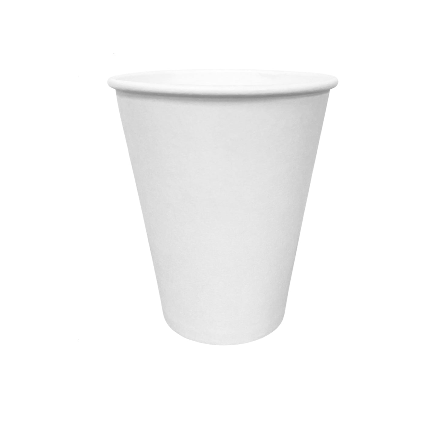 12oz - 90mm White Paper Hot Coffee Cup - Carton of 1000 - KIS PAPER - 5140; From $0.095/pc