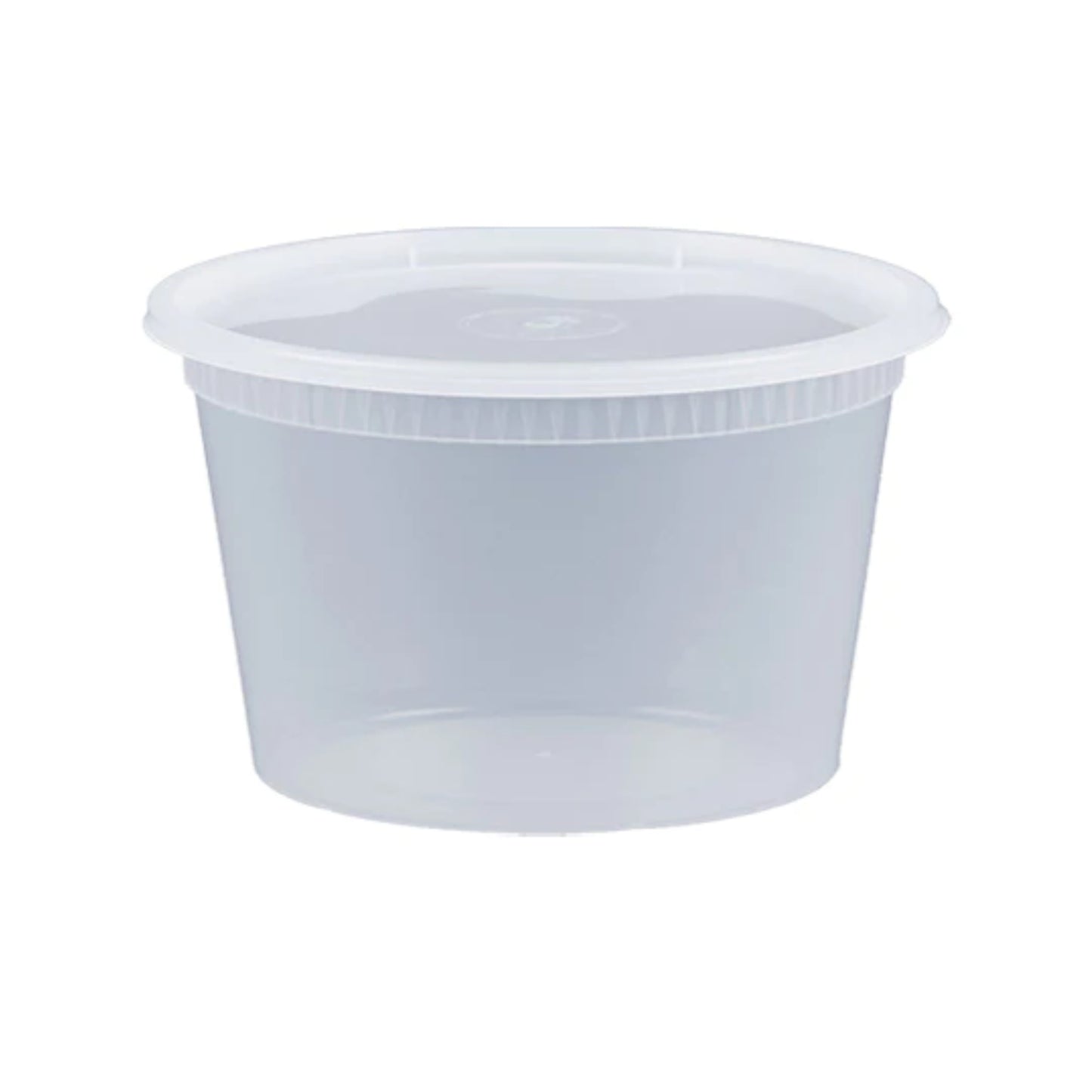 12oz - Plastic Deli Soup Containers Sets Clear - Carton of 240 - KIS PAPER - 5057; $0.144/set