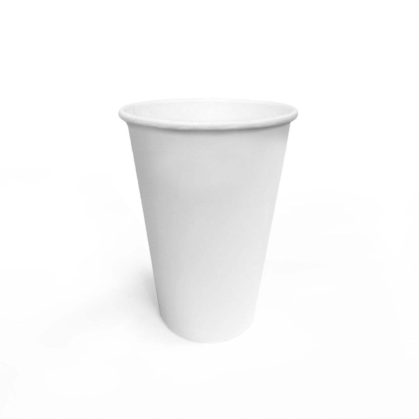 16oz - 90mm White Paper Hot Coffee Cup - Carton of 1000 - KIS PAPER - 5141; From $0.116/pc