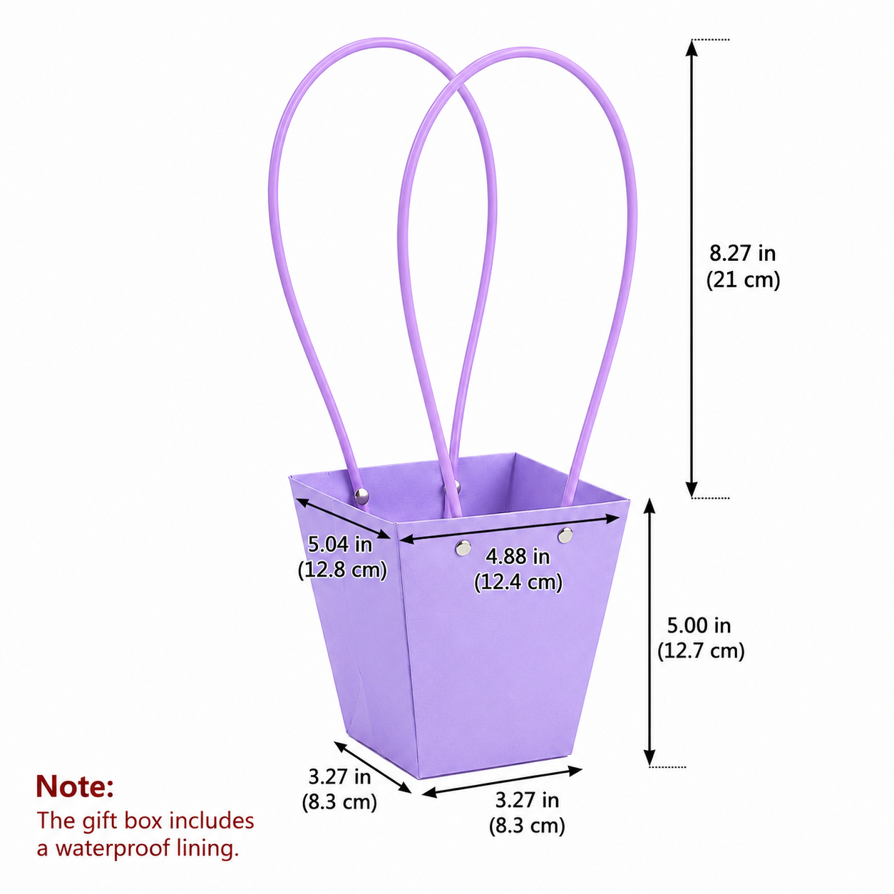 Dark Purple Waterproof Flower Pot Bags – 4 Sizes (Small, Medium, Large, Extra Large) | 50pcs/Bundle