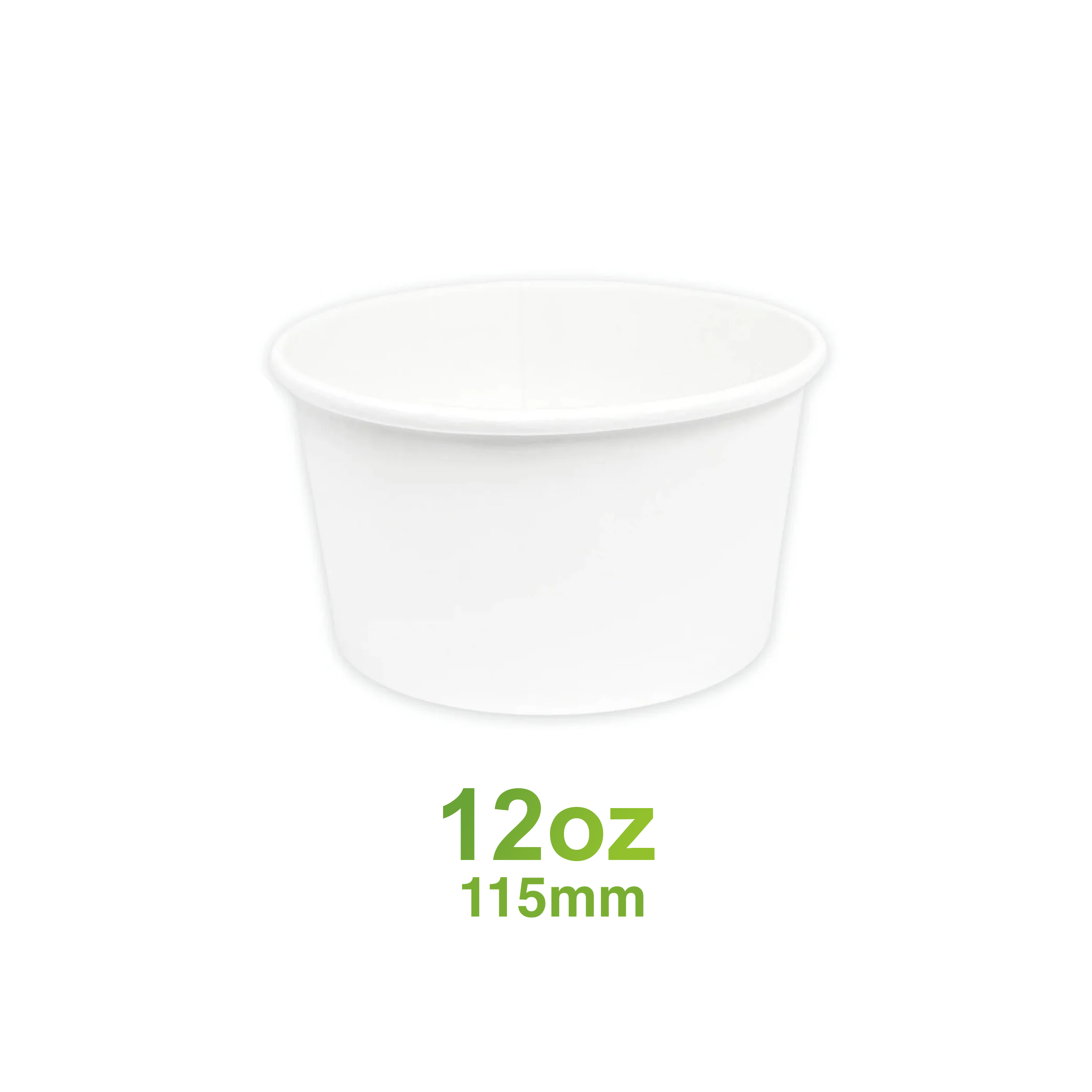 Paper Soup Container White - 12oz - Carton of 500 - KIS PAPER - 21016 ...