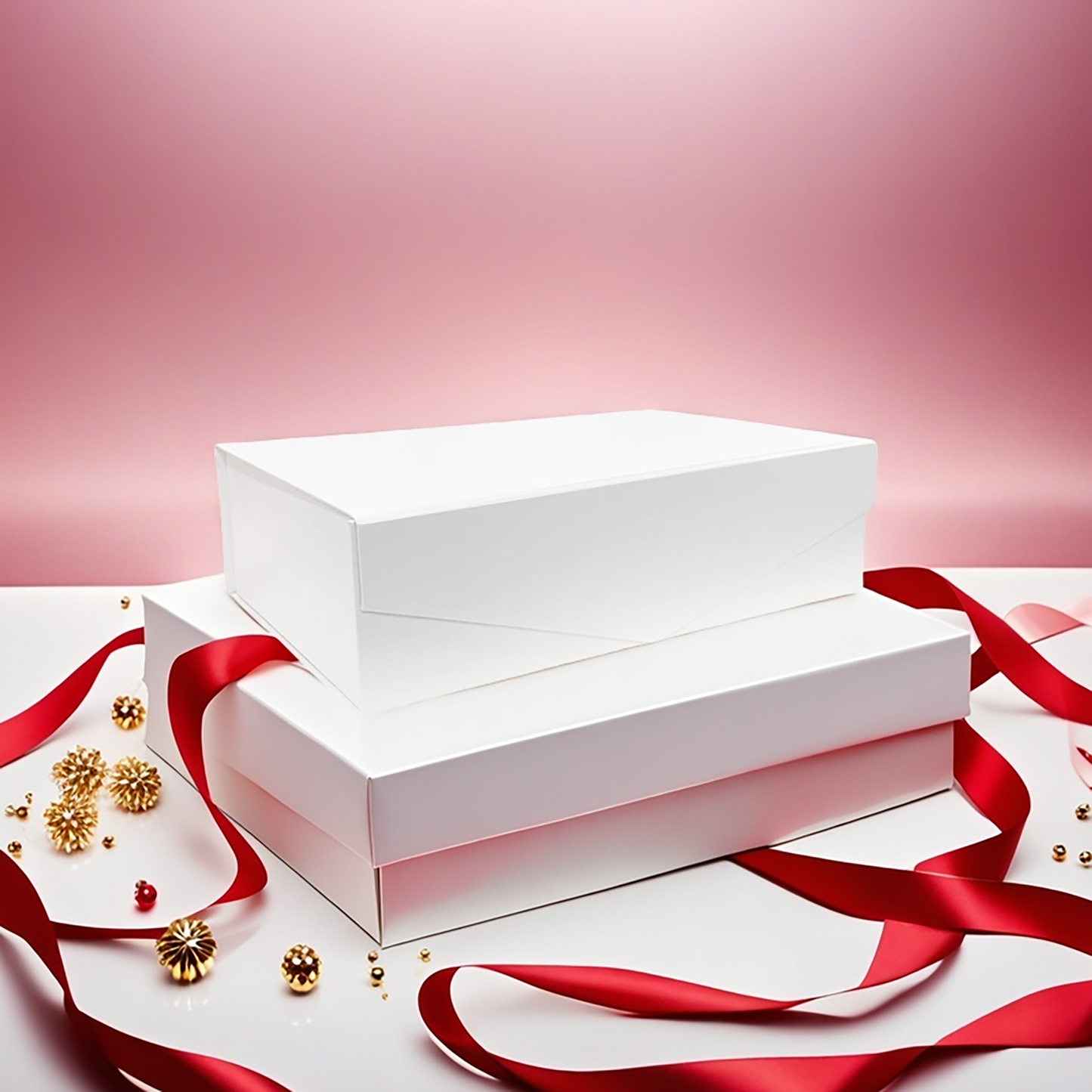 13.75" x 9" x 4" - White Magnetic Boxes - Bundle of 2 - KIS PAPER - 5647; $10.79/pc