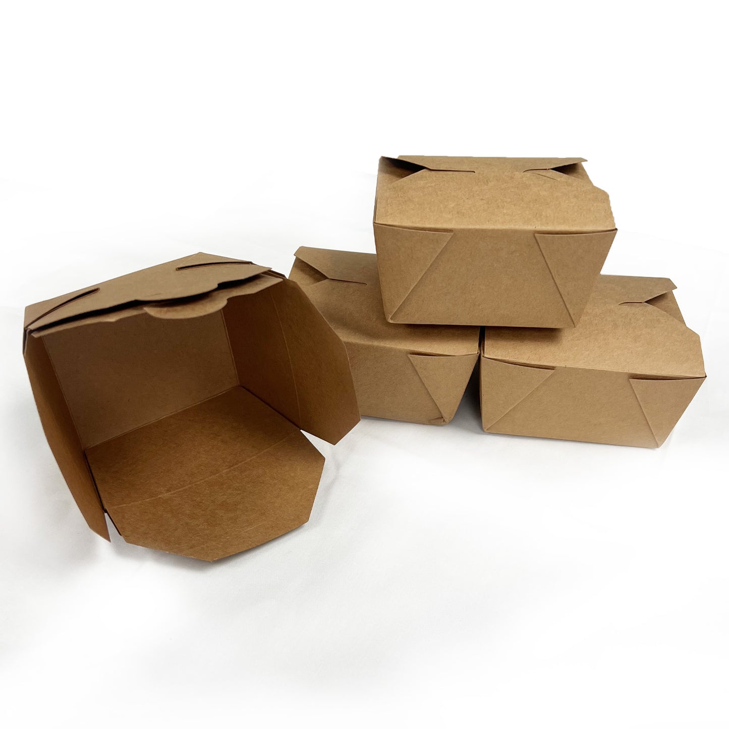 50 Pcs/400 Pcs, 26oz, 770ml, #1, Kraft Paper Takeout Box