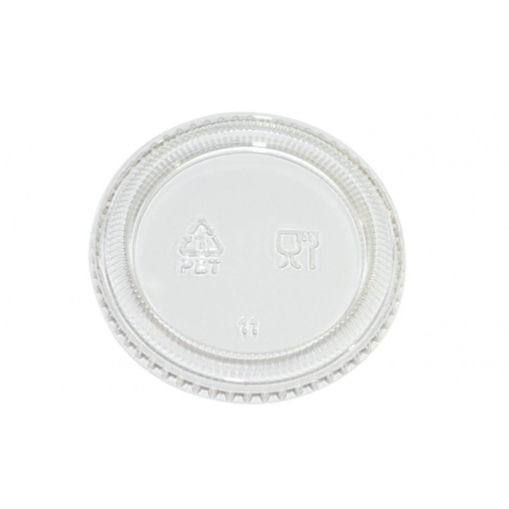 Plastic Lid for Portion Cups 0.75oz/1oz - Carton of 2500 - KIS PAPER - 21077; $0.010/pc