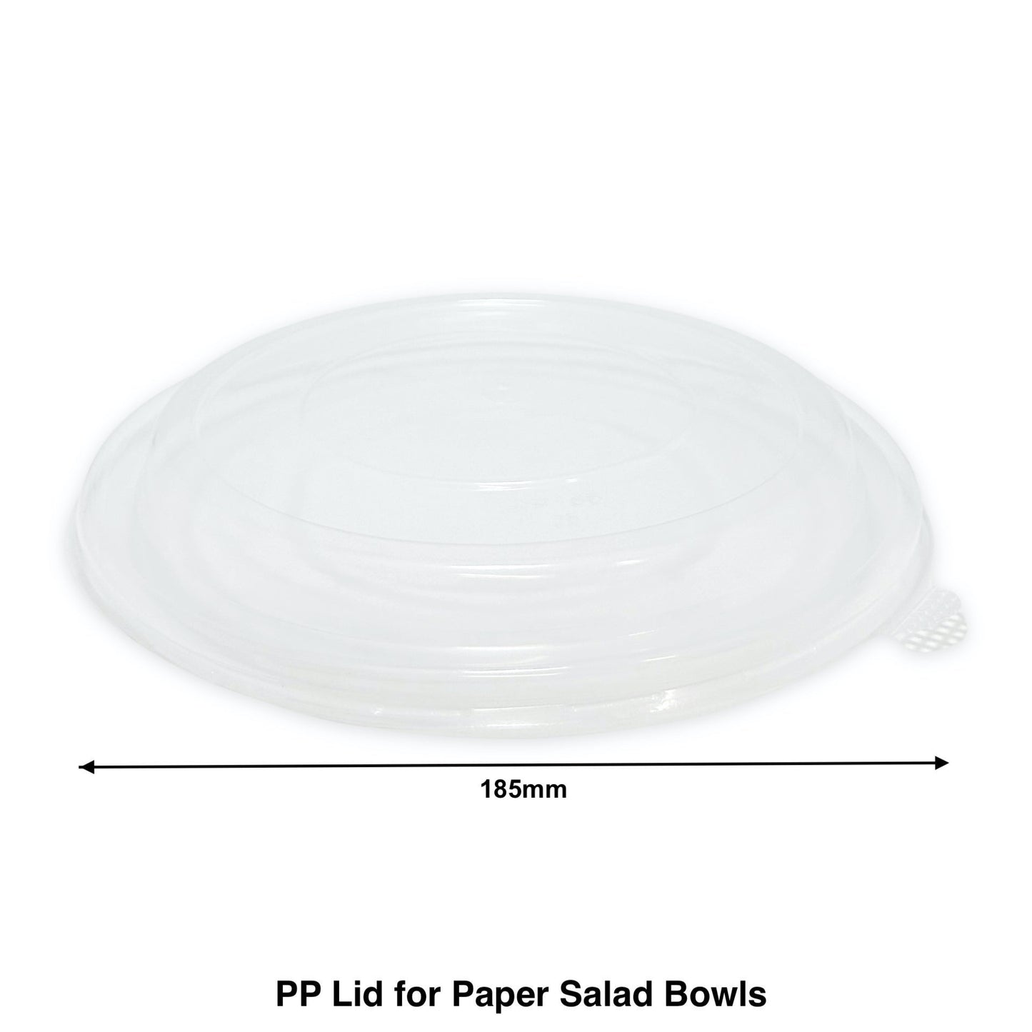 Plastic Lid for 1300ml Salad Bowl - Carton of 300 - KIS PAPER - 11194; From $0.15/pc