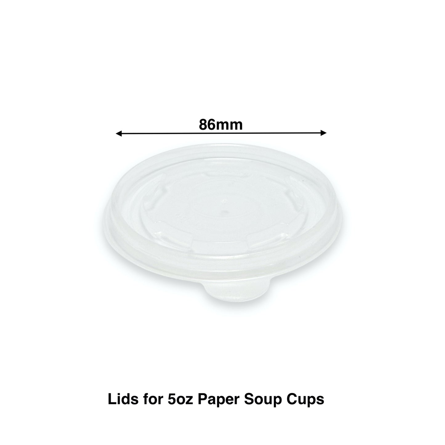 KIS-SL86G | 86mm PP Lid for 5oz Paper Soup Container; From $0.037/pc