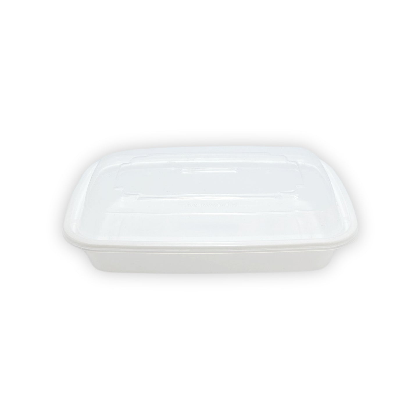 KIS-KY16G | 150sets 16oz, 473ml White PP Rectangle Container with Clear Lids Combo; $0.196/set