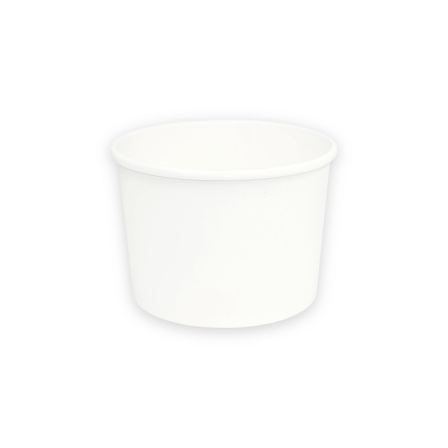 KIS-EM08G | 8oz, 240ml White Paper Soup Cup Base; From $0.067/pc