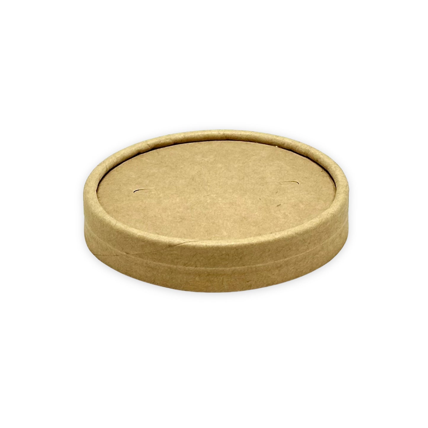 KIS-PA90 | 90mm Kraft Paper Lid for 8oz Paper Soup Container; From $0.06/pc