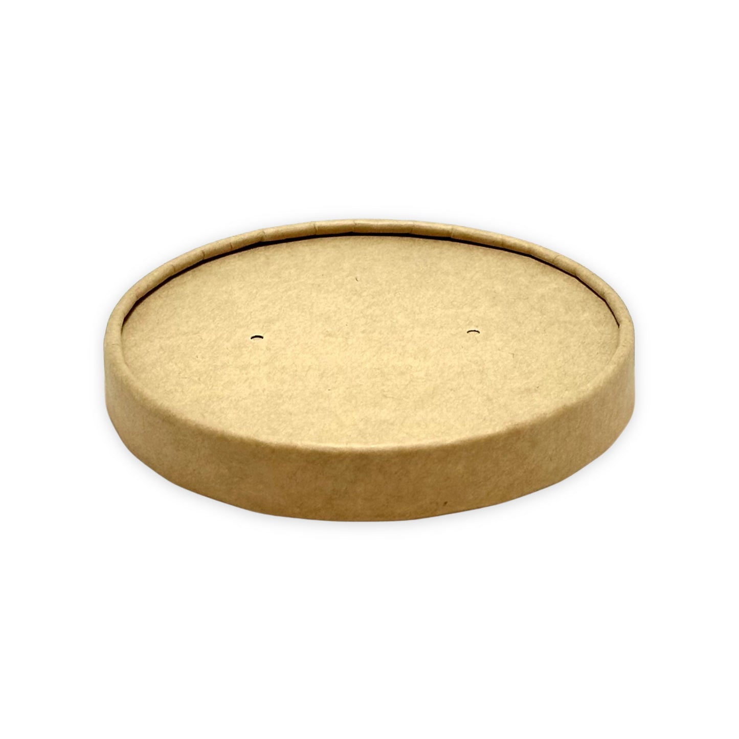 KIS-PA115 | 115mm Kraft Paper Lid for 12oz-32oz Paper Soup Container; From $0.16/pc