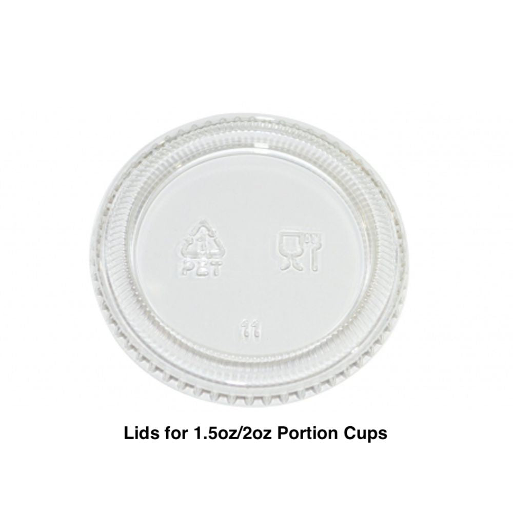 KIS-PL200G | 1.5oz-2oz Plastic Portion Cup Lids; $0.015/pc