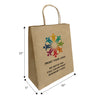 Custom Printed Debbie Kraft Paper Bags 10" x 5" x 13"  with Twist Handles - SKU #5305
