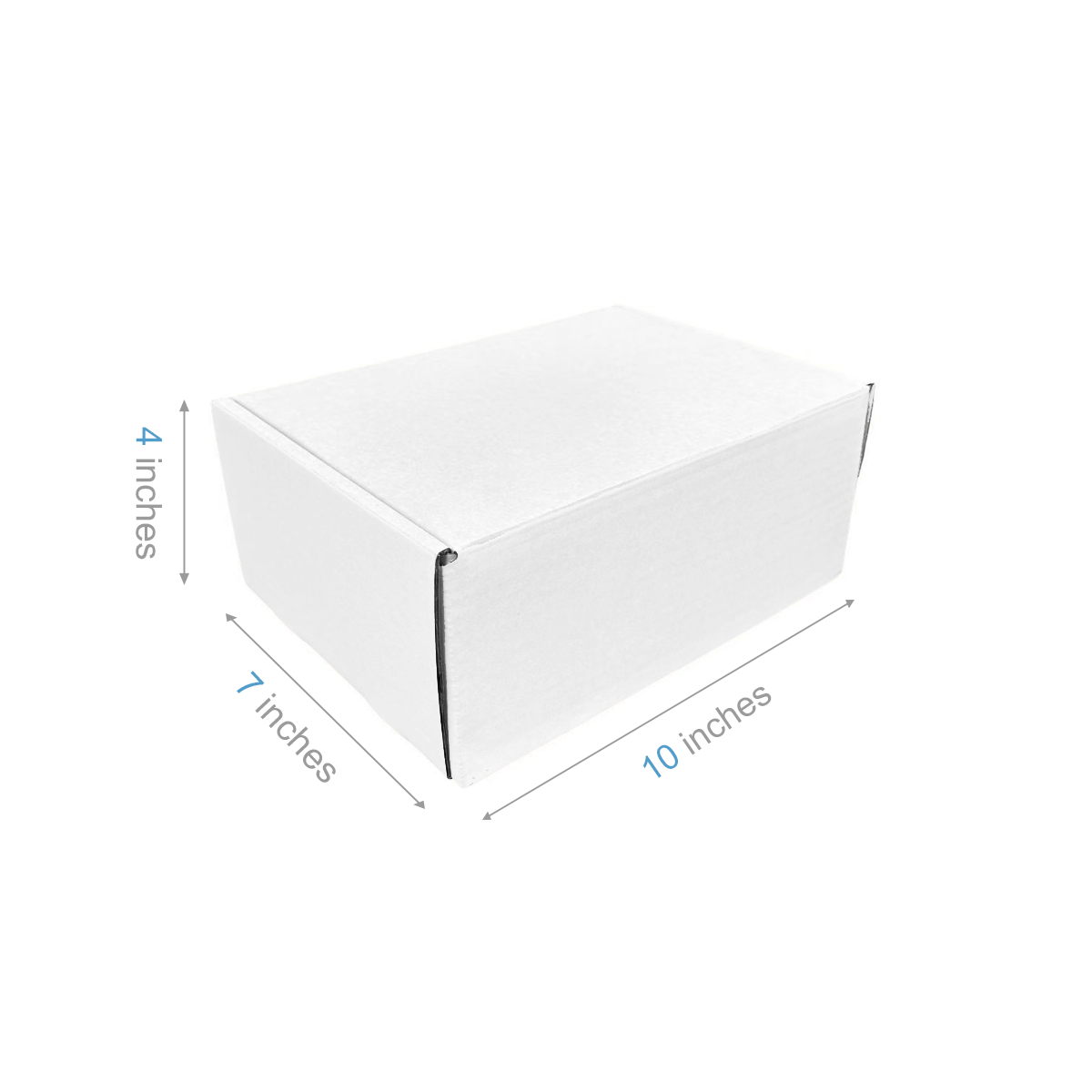 10" x 7" x 4" - White Mailer Boxes - Bundle of 40 - KIS PAPER - 6101; $2.27/pc