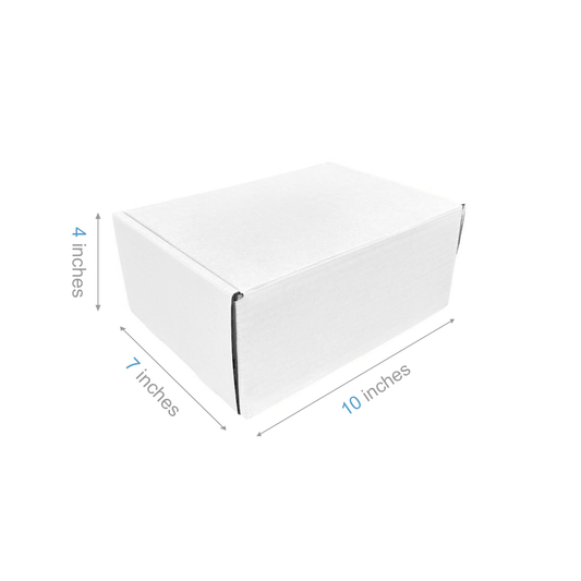 10" x 7" x 4" - White Mailer Boxes - Bundle of 40 - KIS PAPER - 6101; $2.27/pc