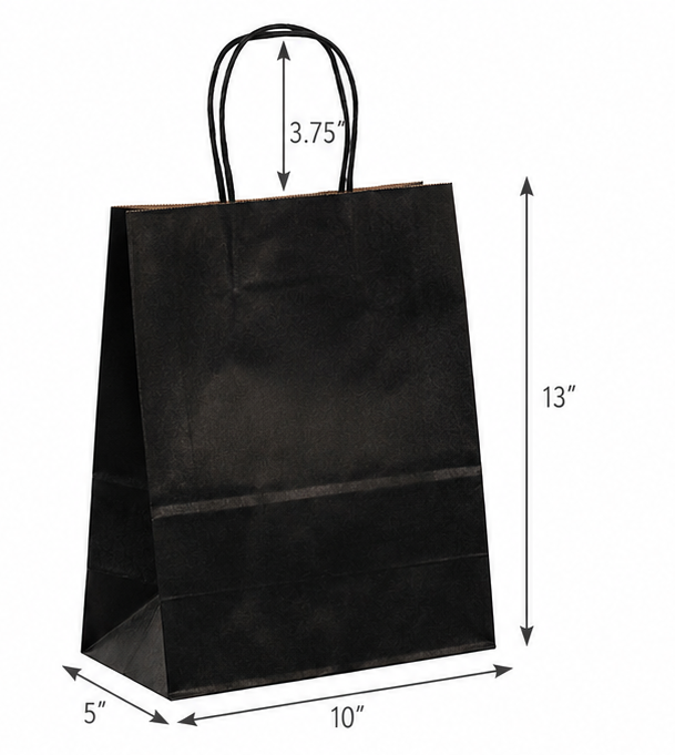 Color Debbie 10 x 5 x 13 inches Paper Shopping Bag with Twisted Handles