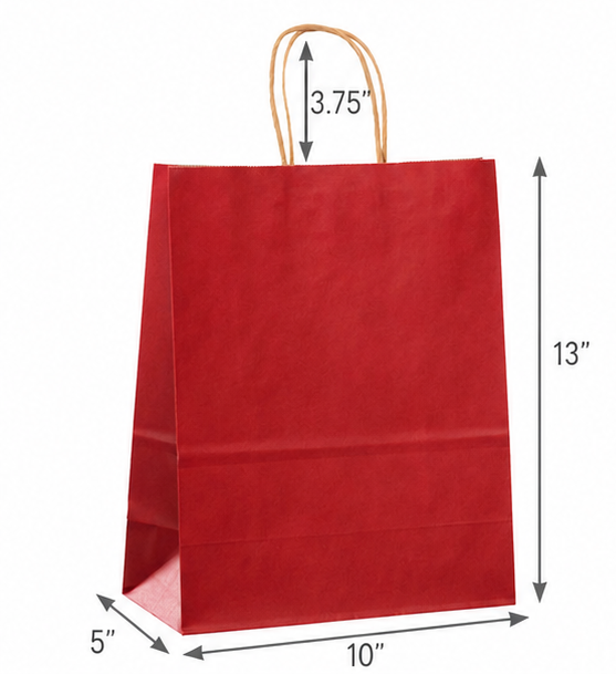 Color Debbie 10 x 5 x 13 inches Paper Shopping Bag with Twisted Handles