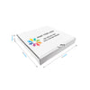 10" x 10" x 2" - Custom White Pizza Boxes - Bundle of 50 - KIS PAPER - 5475; Full Color Custom Print, Printed in Canada