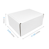 11.125" x 8.375" x 4" - White Mailer Boxes - Bundle of 40 - KIS PAPER - 6104; $2.68/pc