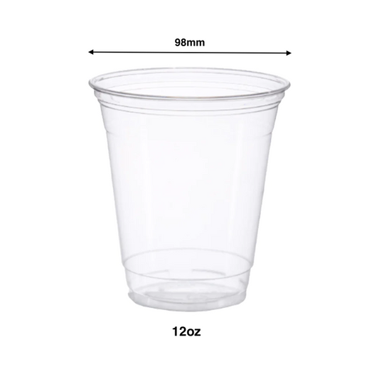 KIS-1298TG | 12oz, 355ml PET Cold Drink Cups with 98mm Opening; $0.084/pc