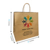 Custom Printed Pluto Kraft Paper Bags (12" x 7" x 12" with Twist Handles - SKU #5437