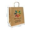 Custom Printed Winnie Kraft Paper Bags (12" x 7" x 14" with Twist Handles - SKU #5439