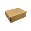 12" x 9" x 4" Kraft Mailer Box - Self-Seal (20 Pack)