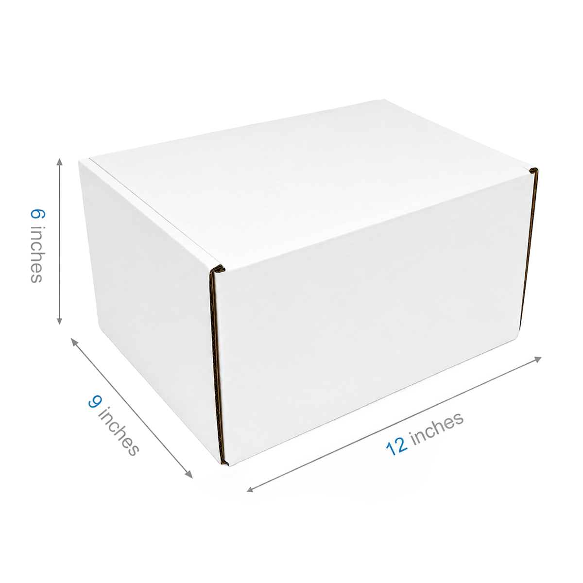 12" x 9" x 6" - White Mailer Boxes - Bundle of 40 - KIS PAPER - 6103; $3.76/pc