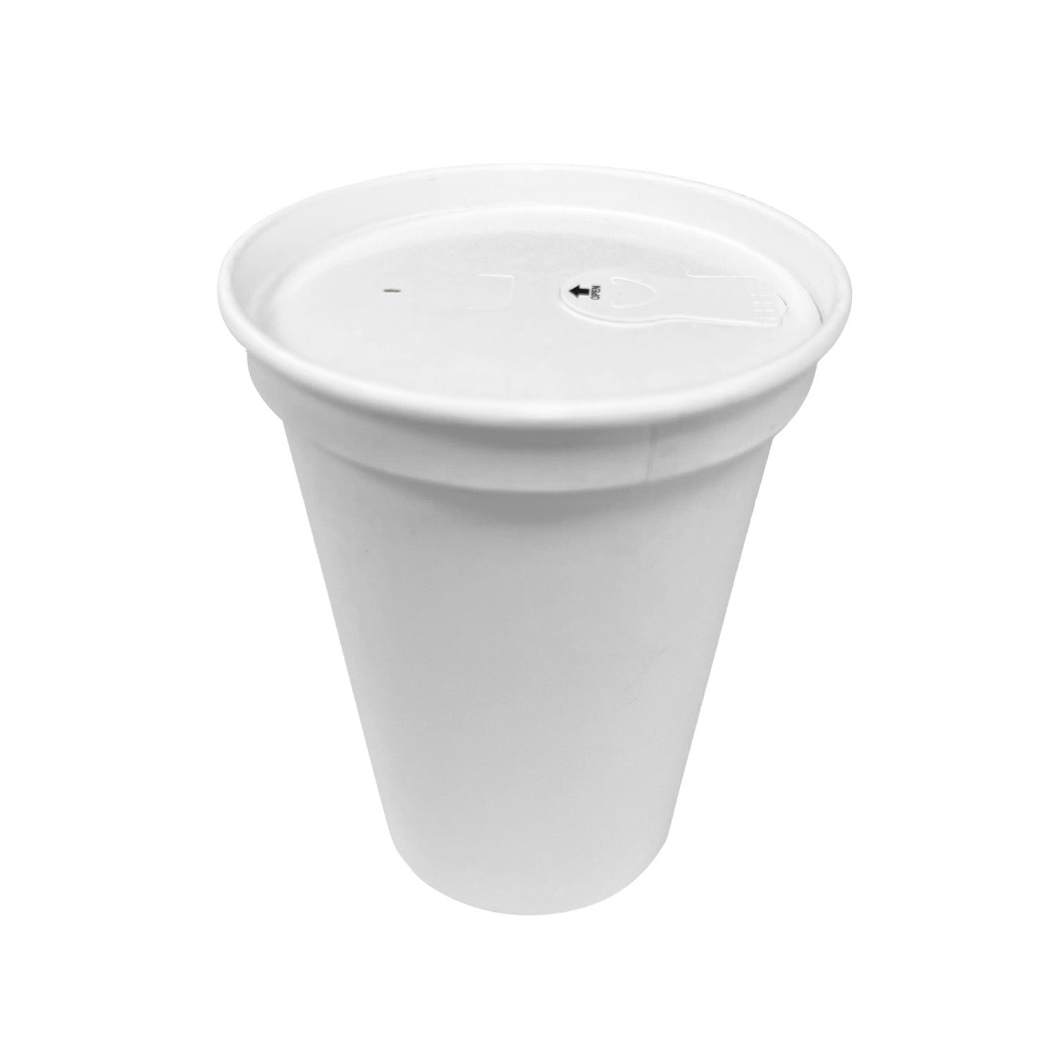 500 Pcs/1000 Pcs/2500 Pcs, 4oz/8oz/10oz/12oz/16oz/20oz, Paper Cup with Paper Lid