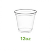 12oz - 98mm Opening PET Cold Drink Cups - Carton of 1000 - KIS PAPER - 5108; $0.054/pc
