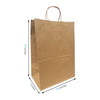 Simba Kraft Paper Bags (12" x 7" x 17" with Twist Handles 250 pcs/case SKU #5441