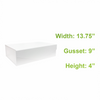13.75" x 9" x 4" - White Magnetic Boxes - Bundle of 2 - KIS PAPER - 5647; $10.79/pc