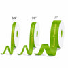 Custom Print Kiwi Solid Single-Face Satin Ribbon – 3 Sizes (⅝″, ⅞″, 1½″)