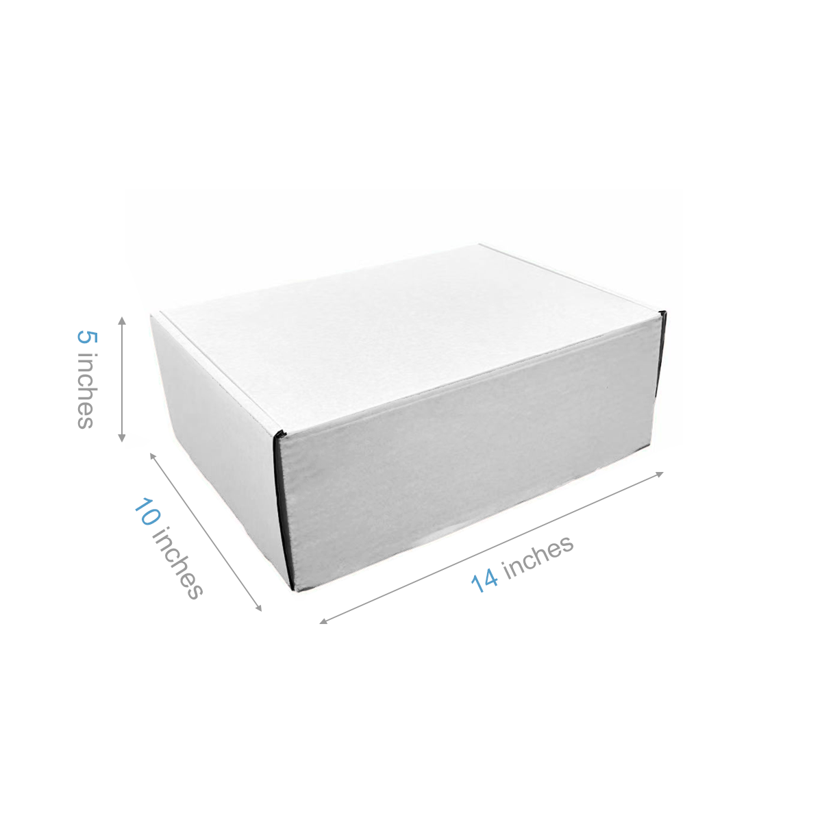 14" x 10" x 5" - White Mailer Boxes - Bundle of 40 - KIS PAPER - 6105; $1.84/pc