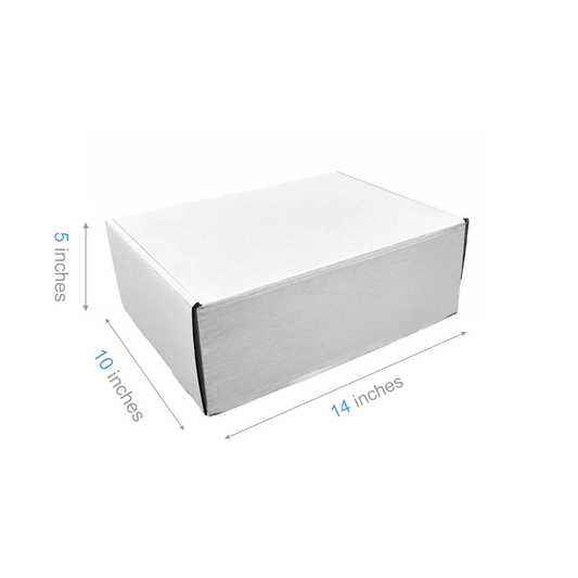 14" x 10" x 5" - White Mailer Boxes - Bundle of 40 - KIS PAPER - 6105; $1.84/pc