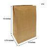 #14 - 8" x 4.75" x 15" - Grocery Bags - Carton of 500 - KIS PAPER - 5459; $0.06/pc