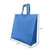 15.5" x 6" x 15.5" - Flat Bottom - Blue Non-Woven Shopping Bags - Carton of 200 - KIS PAPER - 5262; $0.55/pc