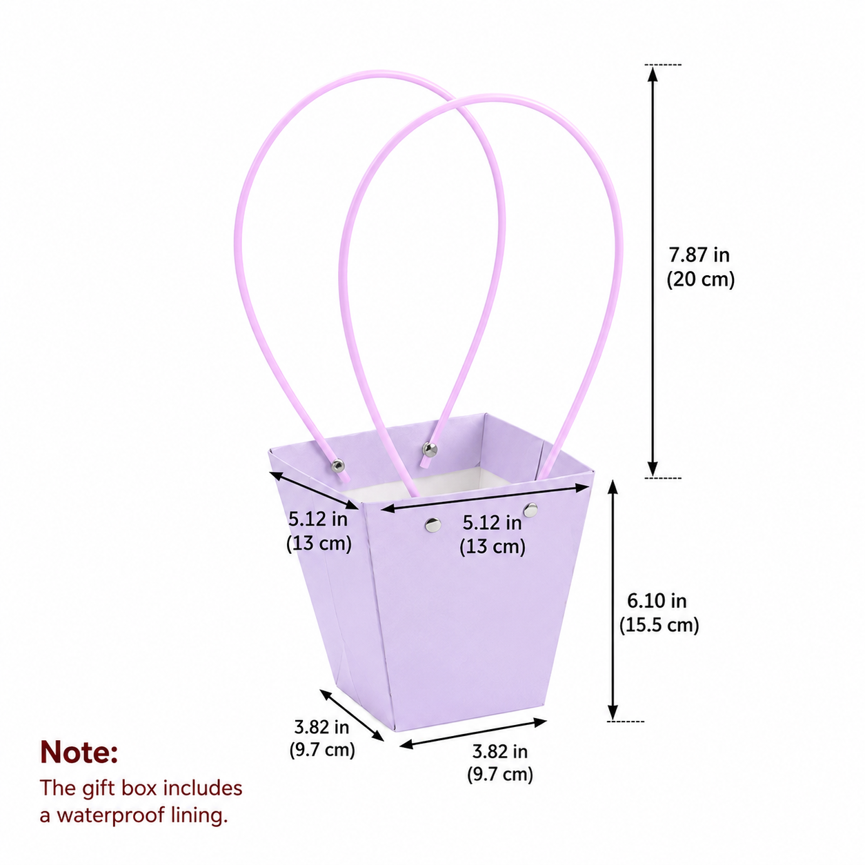 Light Purple Waterproof Flower Pot Bags – 4 Sizes (Small, Medium, Large, Extra Large) | 50pcs/Bundle