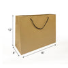 Euro Tote Kraft Paper Bags 16" x 6" x 12" with Rope Handles "150 pcs/case SKU #5313