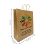 Custom Printed Queen Kraft Paper Bags (16" x 6" x 19.25" with Twist Handles - SKU #5450