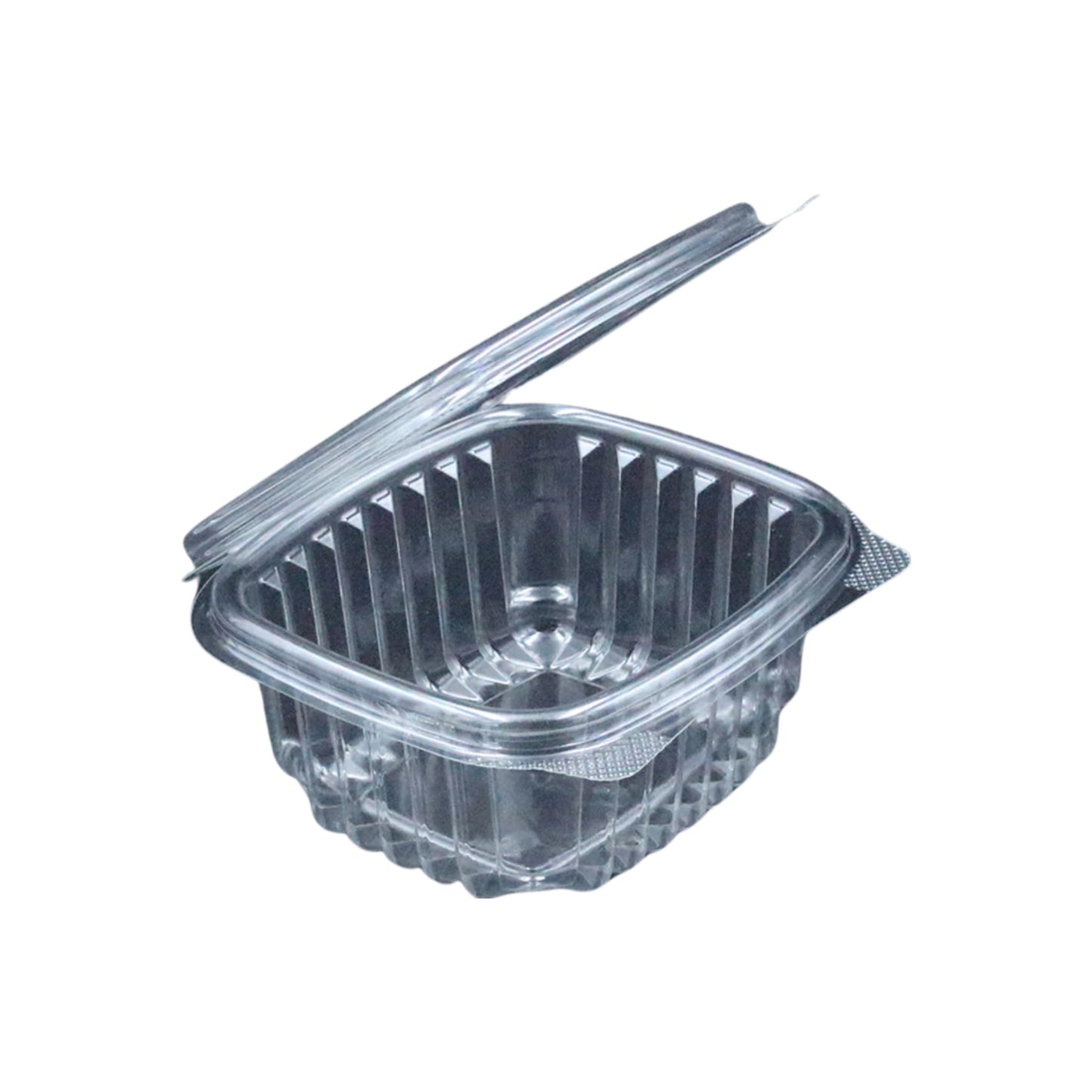 KIS-HL16G | 16oz, 473ml Clear Hinged PET Container; $0.248/pc