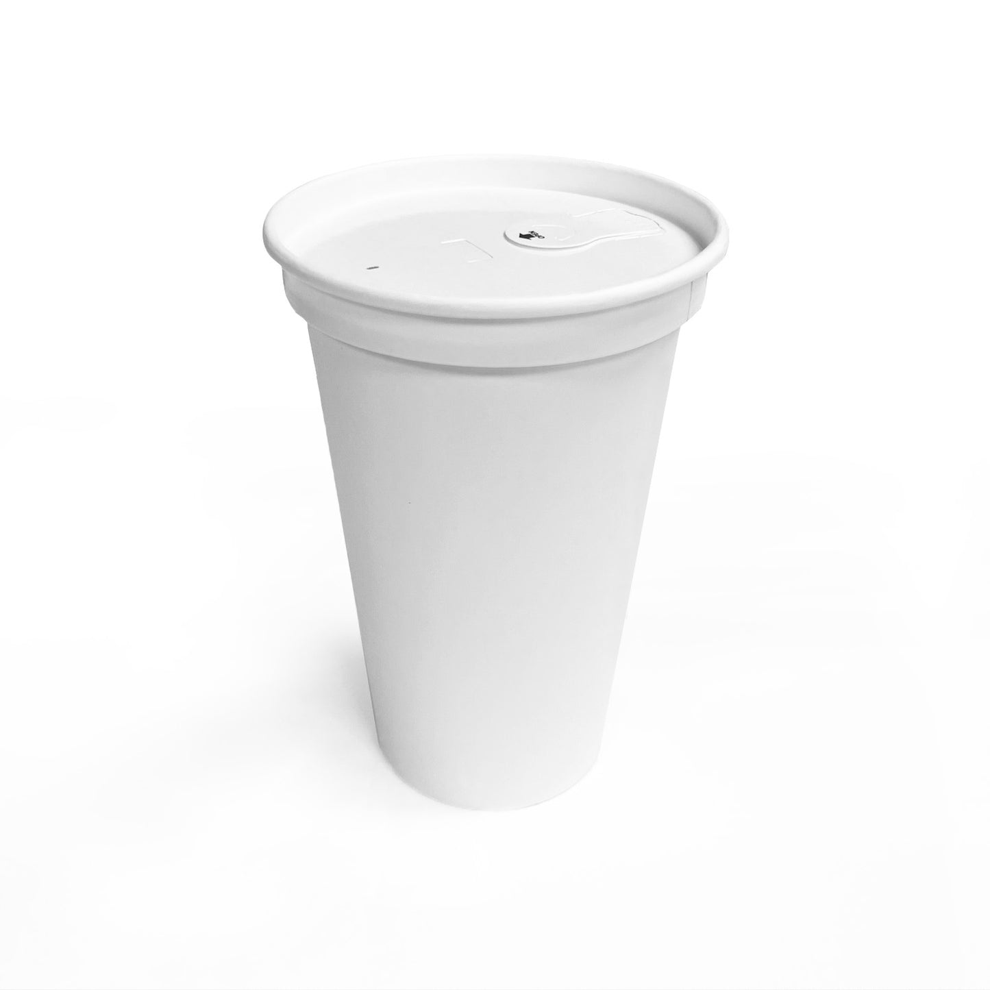 16oz - Paper Hot Coffee Cup Set White with Paper Lid - Carton of 1000 - KIS PAPER - 1143; From $0.21/set