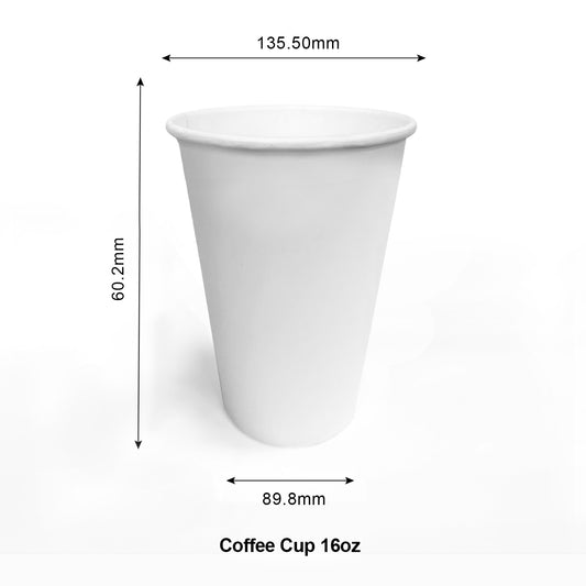 16oz Paper Cup with Paper Lid