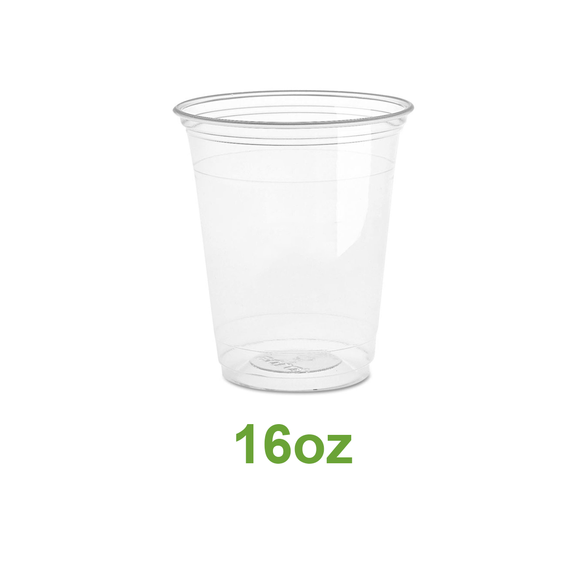 16oz - 98mm Opening PET Cold Drink Cups - Carton of 1000 - KIS PAPER - 5109; $0.07/pc