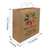 Custom Printed Jumbo Kraft Paper Bags (18" x  7" x  18.75" with Twist Handles - SKU #5452