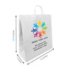 Custom Printed Jumbo White Paper Bags (18" x  7" x  18.75" with Twist Handles - SKU #5453