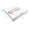 18" x 18" x 2" - Custom White Pizza Boxes - Bundle of 50 - KIS PAPER - 5483; Full Color Custom Print, Printed in Canada