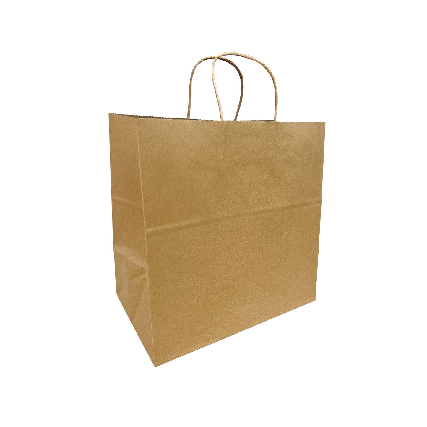 200pcs Restaurant 13x8x13 inches Kraft Paper Bag Cardboard Insert with Twisted Handles, $0.55/pc