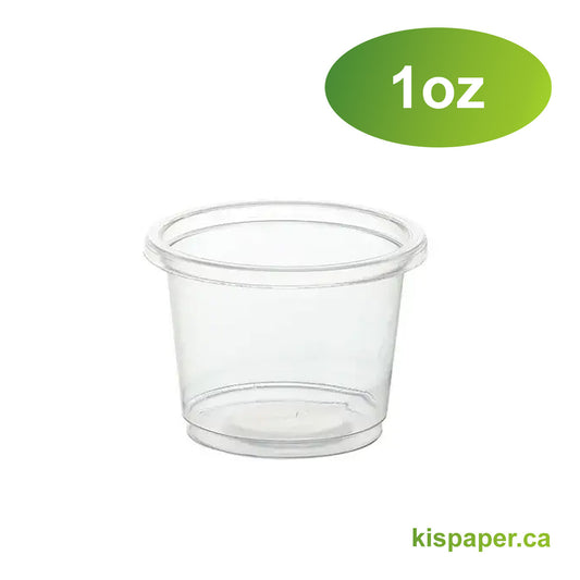 1oz - Plastic Portion Cups - Carton of 2500 - KIS PAPER - 5071; $0.011/pc