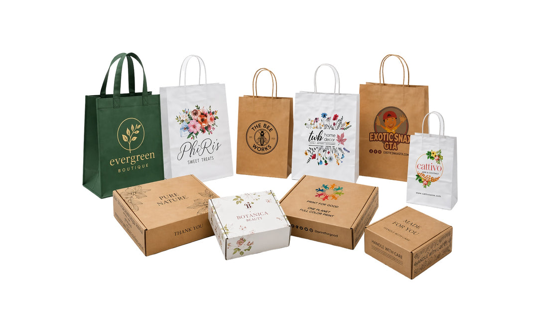 Custom Print Paper Bags Printed in Canada and other Packaging Products ...